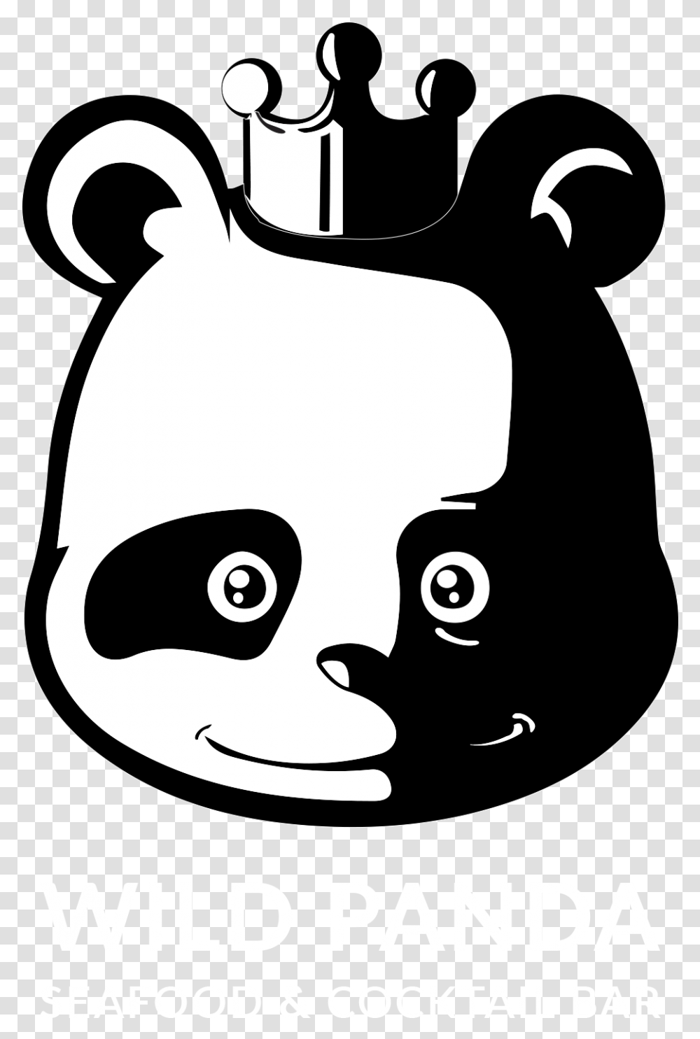 Sunrise Clipart Black And White Wild Panda, Stencil, Animal, Mammal, Label Transparent Png