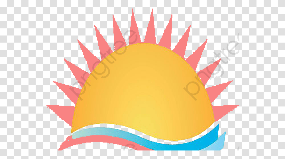 Sunrise Clipart Sea Sun And Clouds, Birthday Cake, Dessert, Food, Outdoors Transparent Png