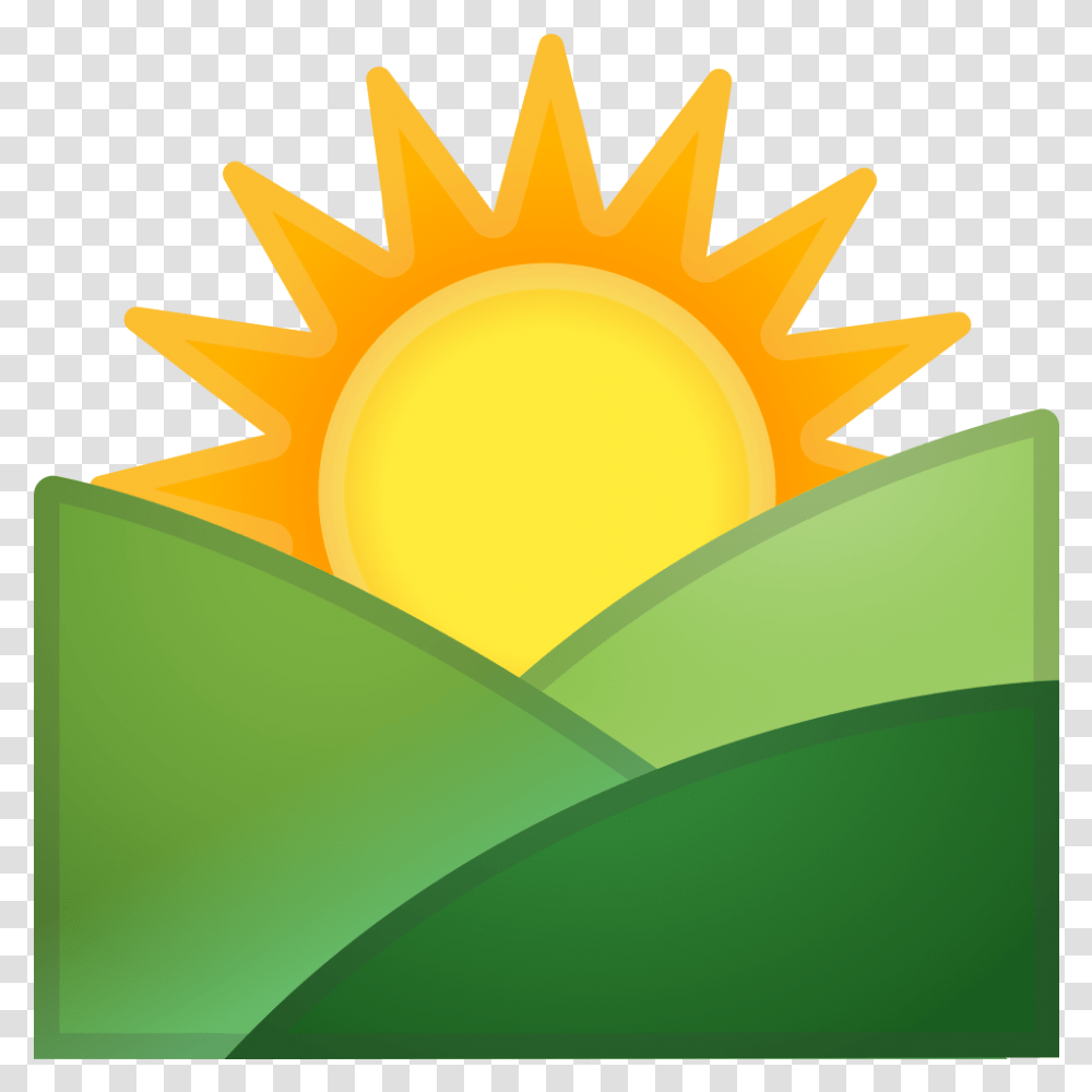 Sunrise Emoji, Outdoors, Nature, Sky Transparent Png