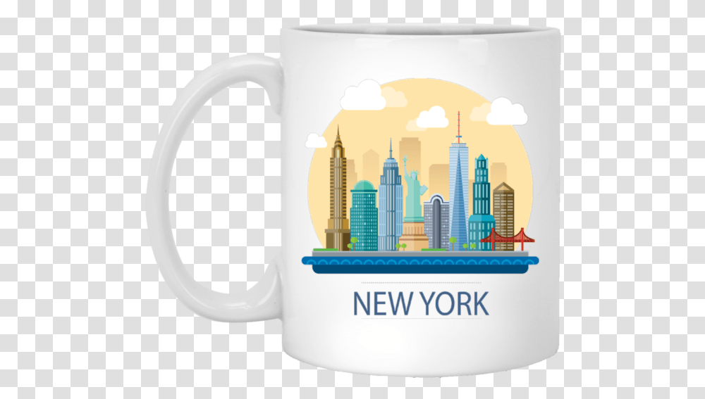 Sunrise New York Skyline Wanna Go To A Pumpkin Patch Watch Horror Movies Drink, Coffee Cup, Tape Transparent Png