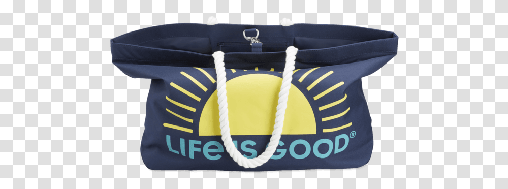 Sunrise Sunny Day Large Beach Bag Yellow Life Is Good Stickers, Handbag, Accessories, Accessory, Diaper Transparent Png
