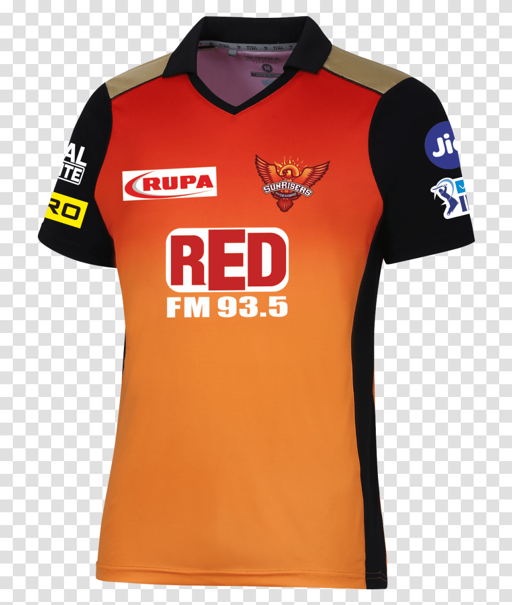 Sunrisers Hyderabad Replica Red Fm, Apparel, Shirt, Jersey Transparent Png