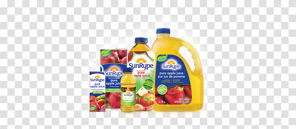 Sunrype Pure Apple Juice Juicebox, Label, Text, Beverage, Lunch Transparent Png
