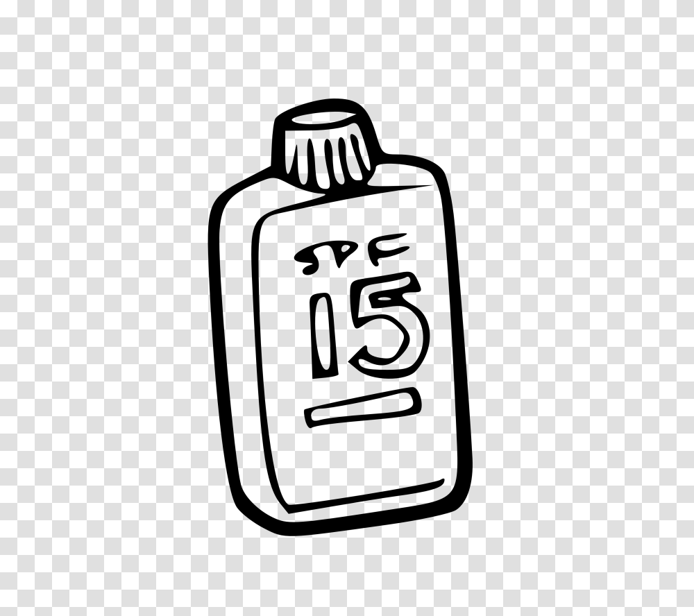 Sunscreen Clipart Black And White, Number, Bottle Transparent Png