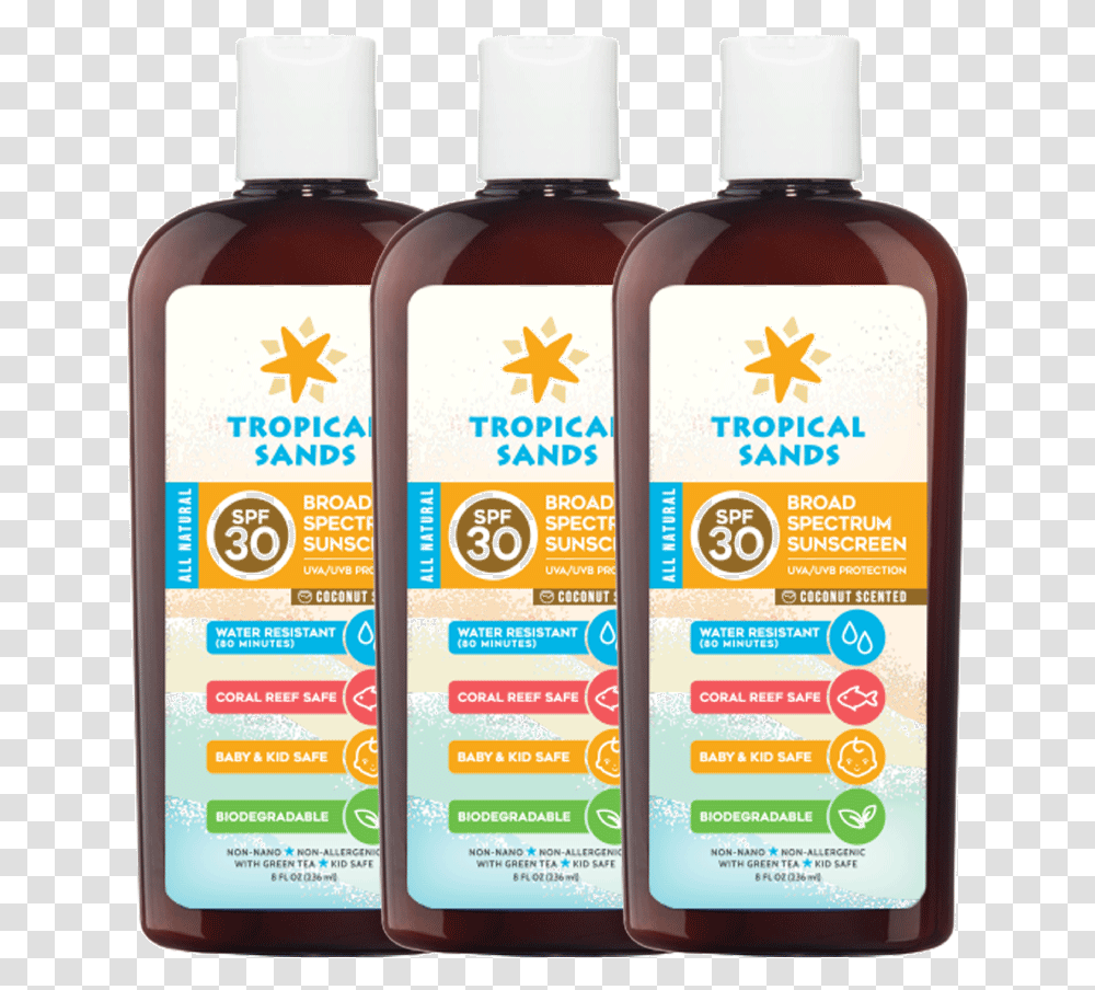 Sunscreen Tropical Safe After Sun, Bottle, Cosmetics, Mobile Phone, Electronics Transparent Png