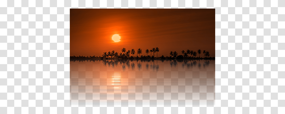 Sunset Nature, Outdoors, Sky, Water Transparent Png