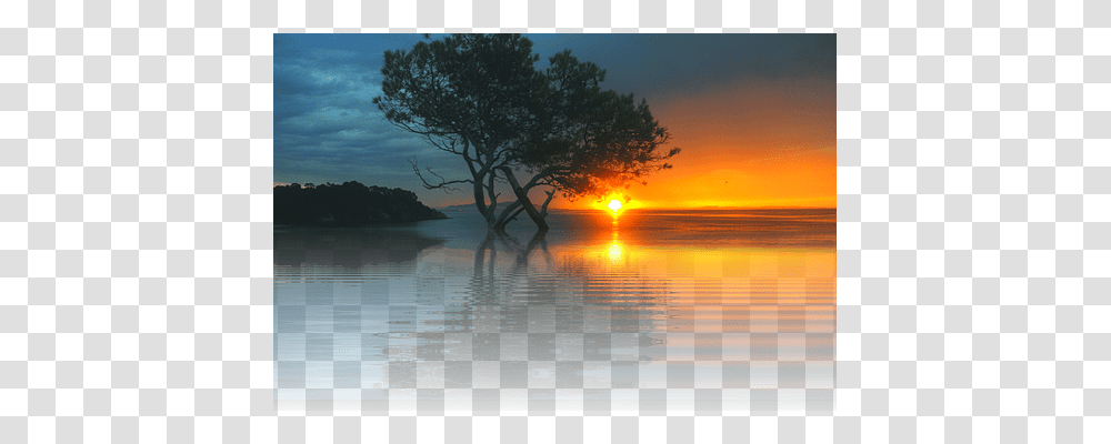 Sunset Nature, Outdoors, Water, Sunlight Transparent Png