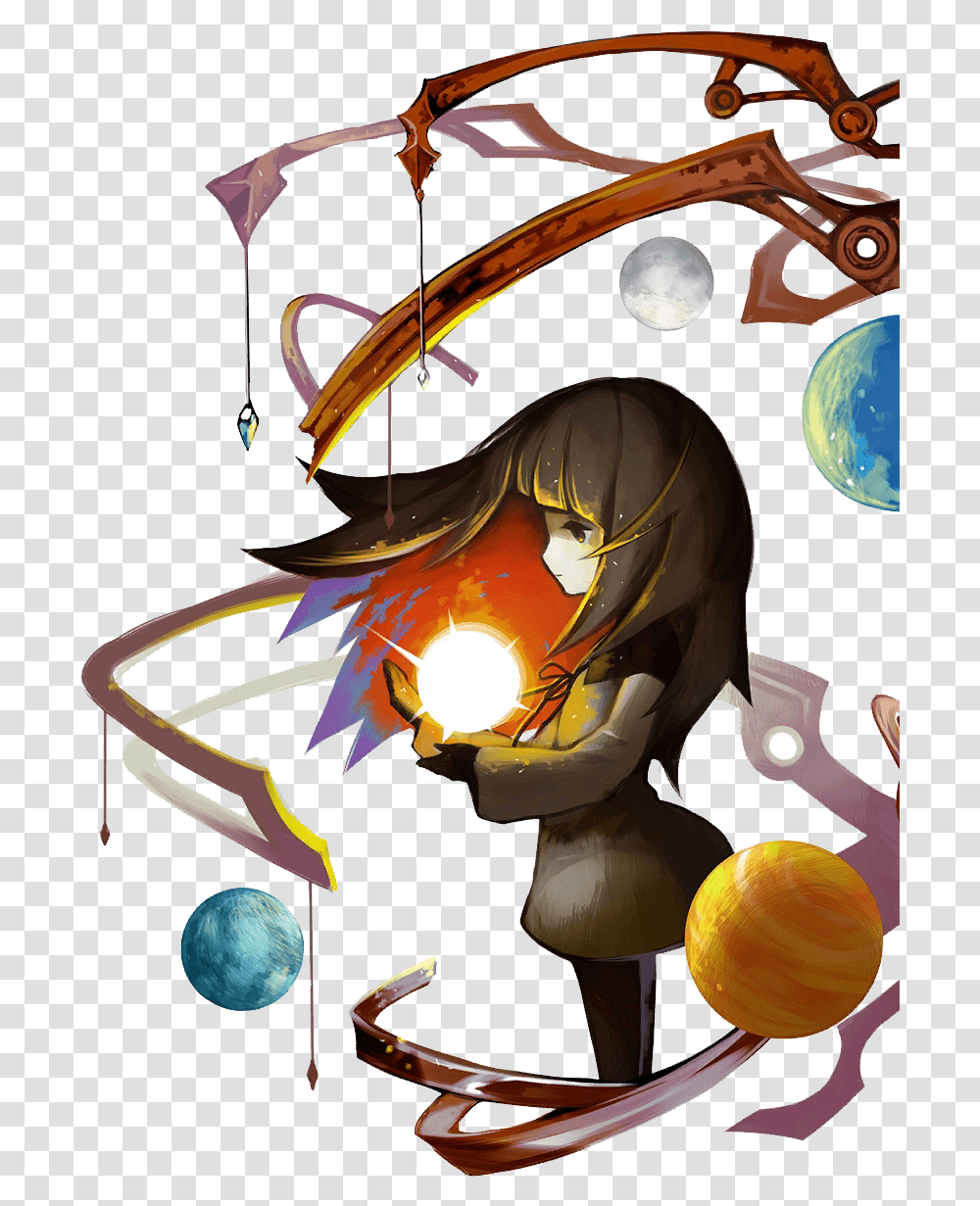 Sunset And I Race The Dawn Download Deemo Sunset, Helmet, Sweets Transparent Png
