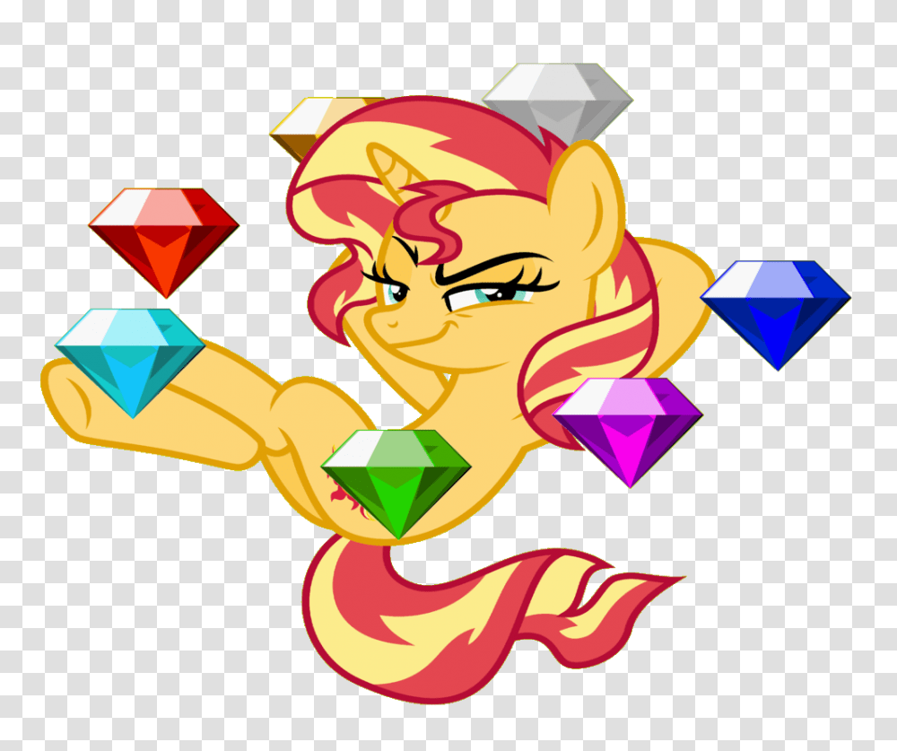 Sunset Chuckled You Mean The Chaos Emeralds Mylittlepony, Label Transparent Png