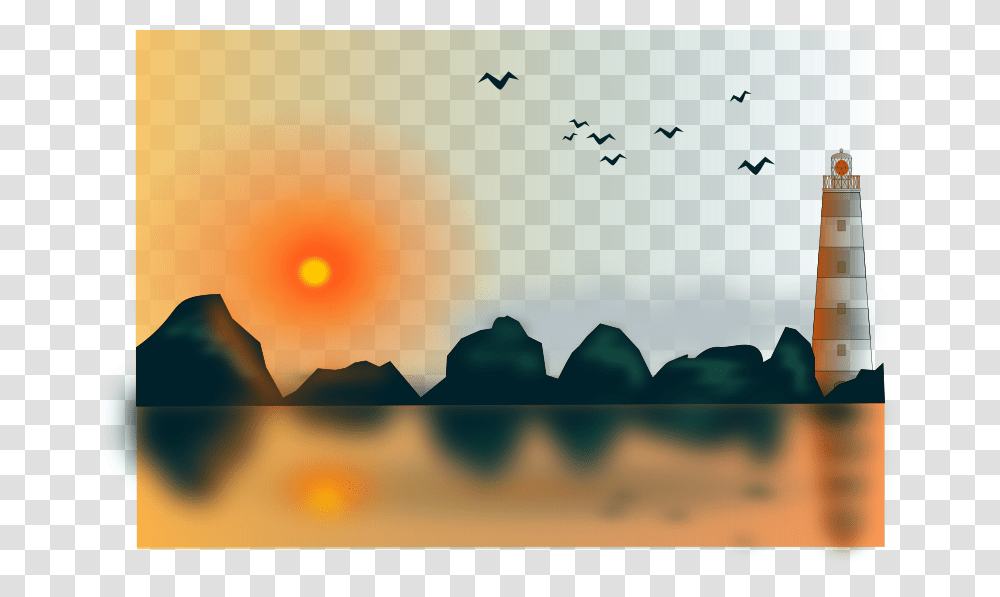 Sunset Clipart Download Clip Art, Nature, Outdoors, Bird, Animal Transparent Png