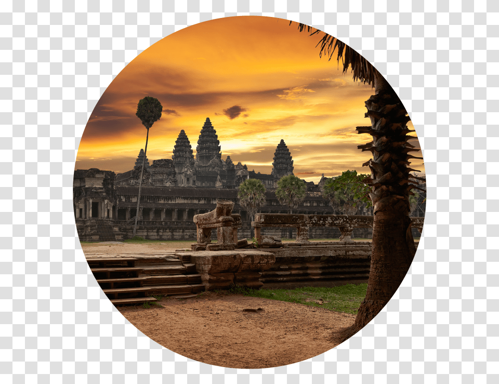 Sunset Di Angkor Wat Download Things To Do In Siem Reap, Building, Architecture, Temple, Hole Transparent Png