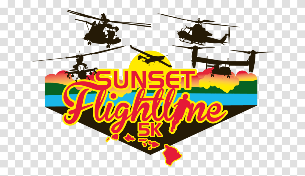 Sunset Flight Line 5k Helicopter Rotor, Night Life Transparent Png