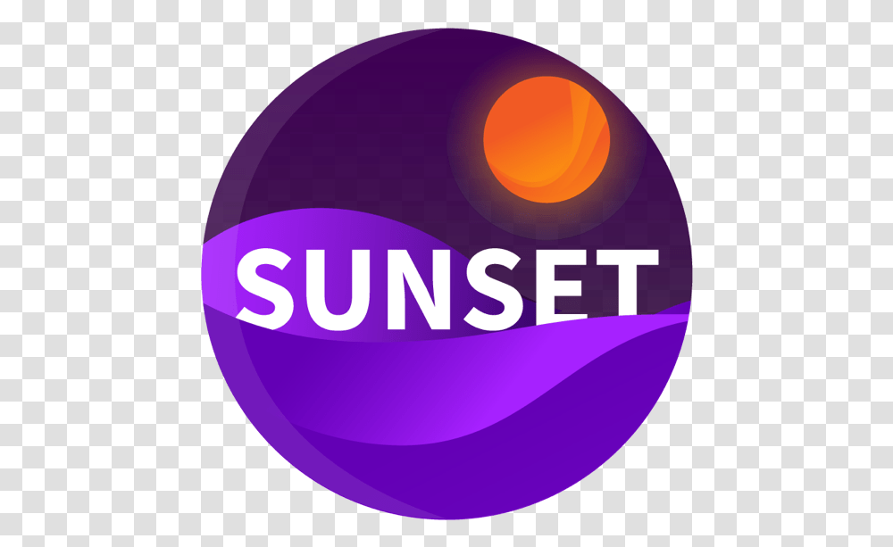 Sunset Logo Circle, Sphere, Purple, Graphics, Art Transparent Png