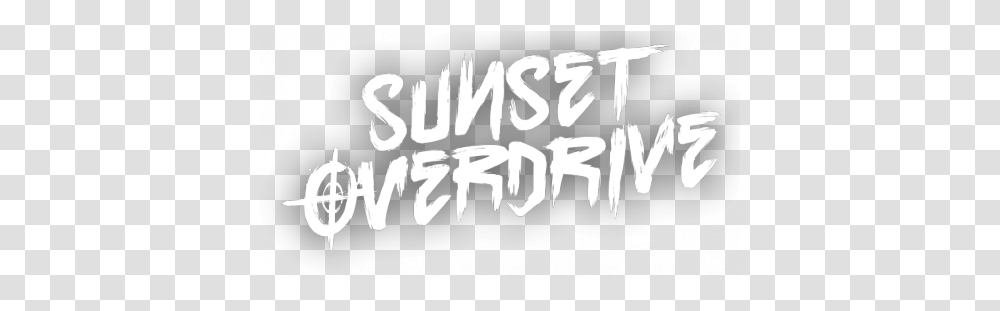 Sunset Logo Clipart Sunset Overdrive Logo, Text, Label, Handwriting, Calligraphy Transparent Png