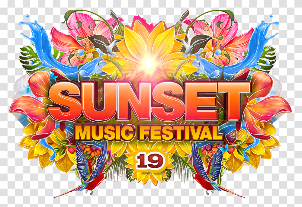 Sunset Music Festival Image Sunset Music Festival Logo, Slot, Gambling, Game, Vacation Transparent Png