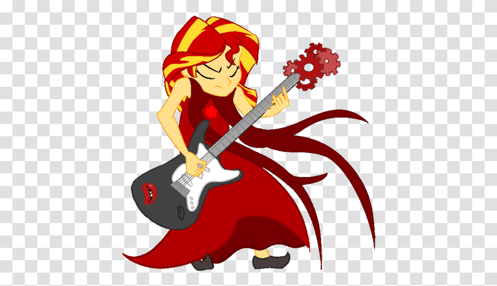 Sunset Shimmer Guitar, Leisure Activities, Musical Instrument, Bass Guitar, Person Transparent Png