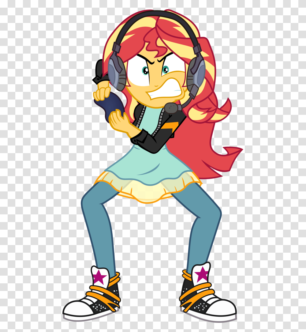 Sunset Shimmer Video Game, Person, Costume, Hand Transparent Png