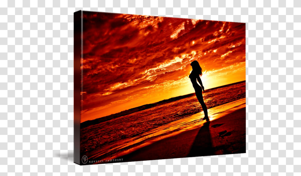 Sunset Silhouette Cloud Painting Drawing Sunset, Nature, Outdoors, Person, Sky Transparent Png