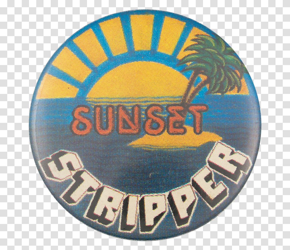 Sunset Stripper Humorous Button Museum Mlb Angels Team Logos, Trademark, Badge, Emblem Transparent Png