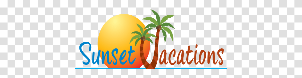 Sunset Vacations Pvt Ltd Logo, Plant, Palm Tree, Arecaceae, Fruit Transparent Png