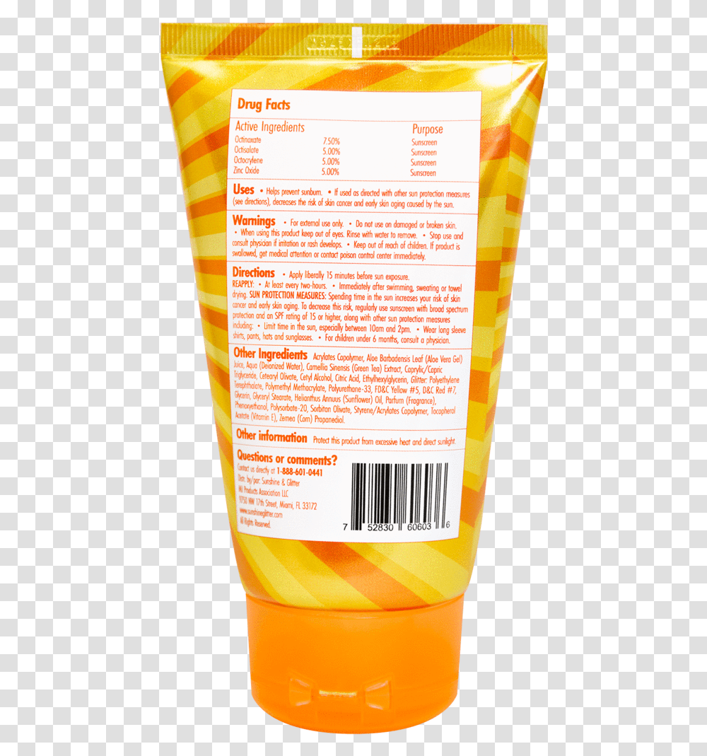 Sunshine Amp Glitter Seastar Sparkle Spf 50 Mango Tango Hair Care, Sunscreen, Cosmetics, Bottle, Label Transparent Png