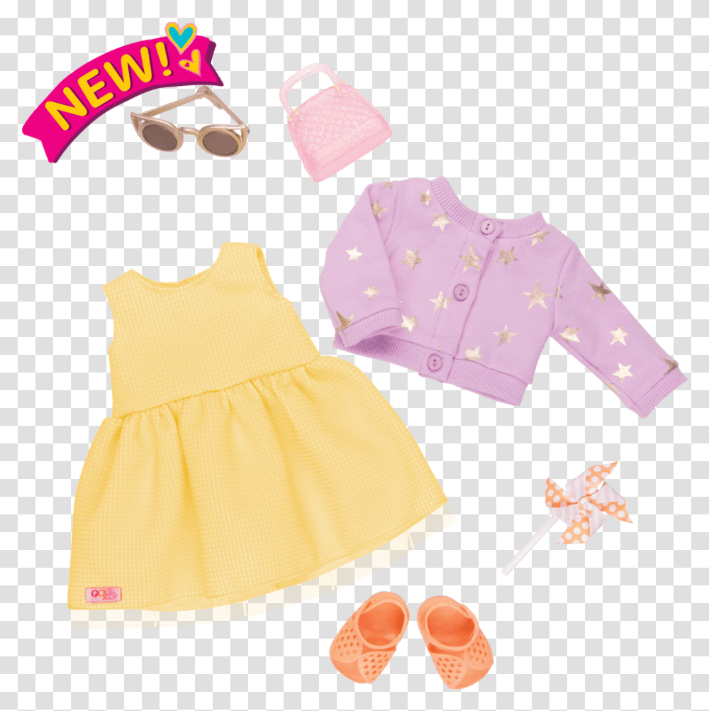 Sunshine And Stars Summer Outfit For 18 Inch Dolls Dress Our Generation Clothes, Apparel, Person, Human Transparent Png