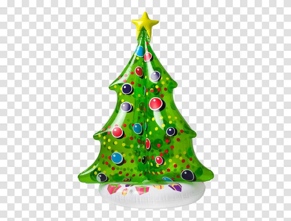 Sunsplash Inflatable Floating Christmas Tree Floating Christmas Tree For Pool, Plant, Ornament, Star Symbol Transparent Png