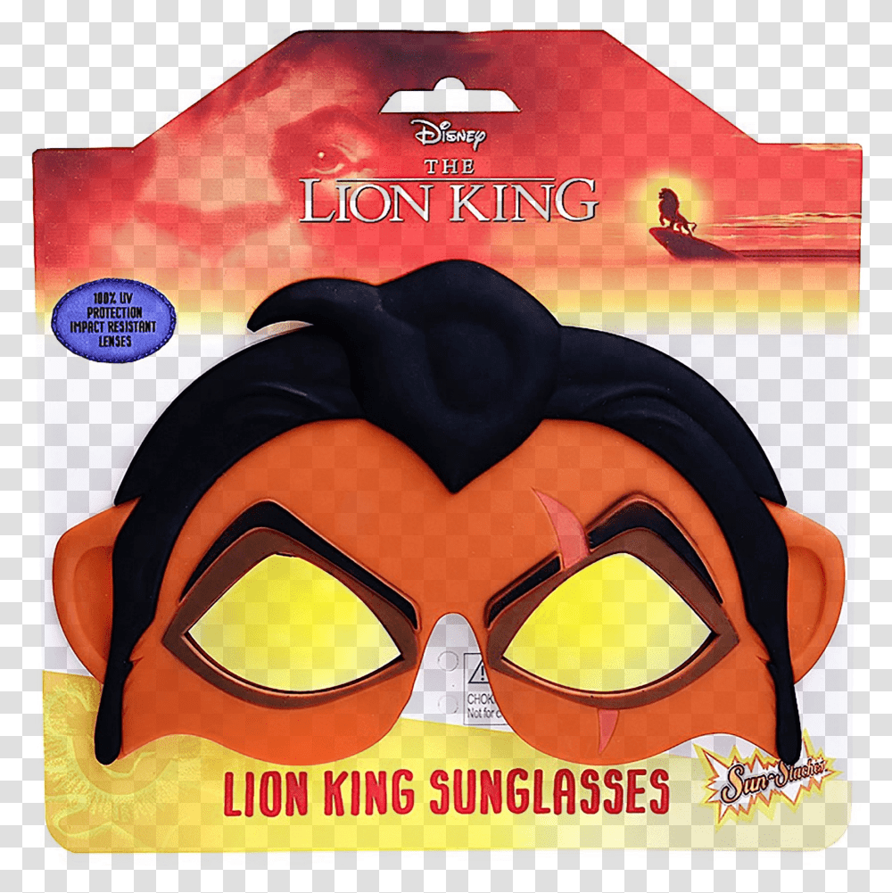 Sunstaches Sg3534 Lion King Scar Multi Color Scar Lion King Mask, Poster, Advertisement, Person, Human Transparent Png