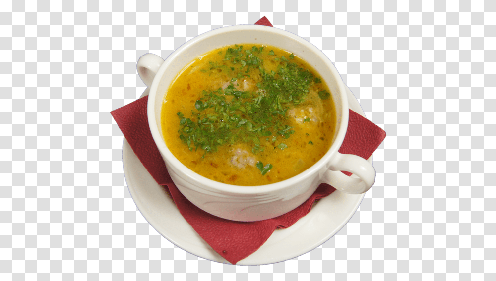 Sup S Frikadelkami, Bowl, Dish, Meal, Food Transparent Png