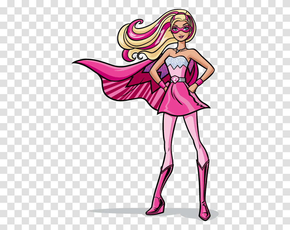 Super Barbie, Costume, Doll, Toy, Person Transparent Png