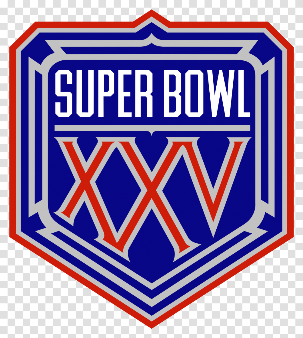 Super Bowl 25 Logo, Trademark, Label Transparent Png