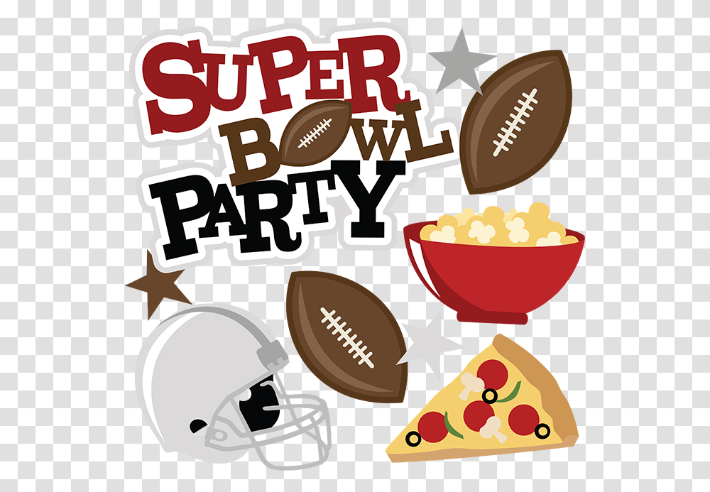 Super Bowl Party, Food, Label, Advertisement Transparent Png