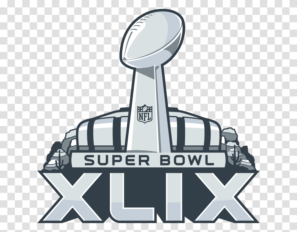 Super Bowl Xlix, Logo, Trademark, Trophy Transparent Png