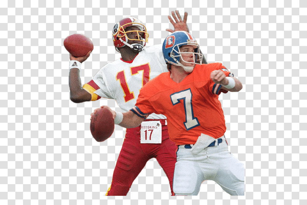 Super Bowl Xxii Passing John Elway Broncos, Apparel, Helmet, Person Transparent Png