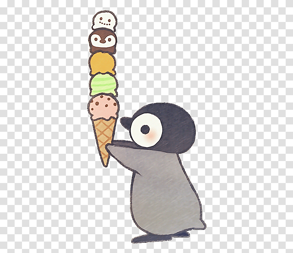 Super Cute Cute Cartoon Penguin, Cream, Dessert, Food, Creme Transparent Png
