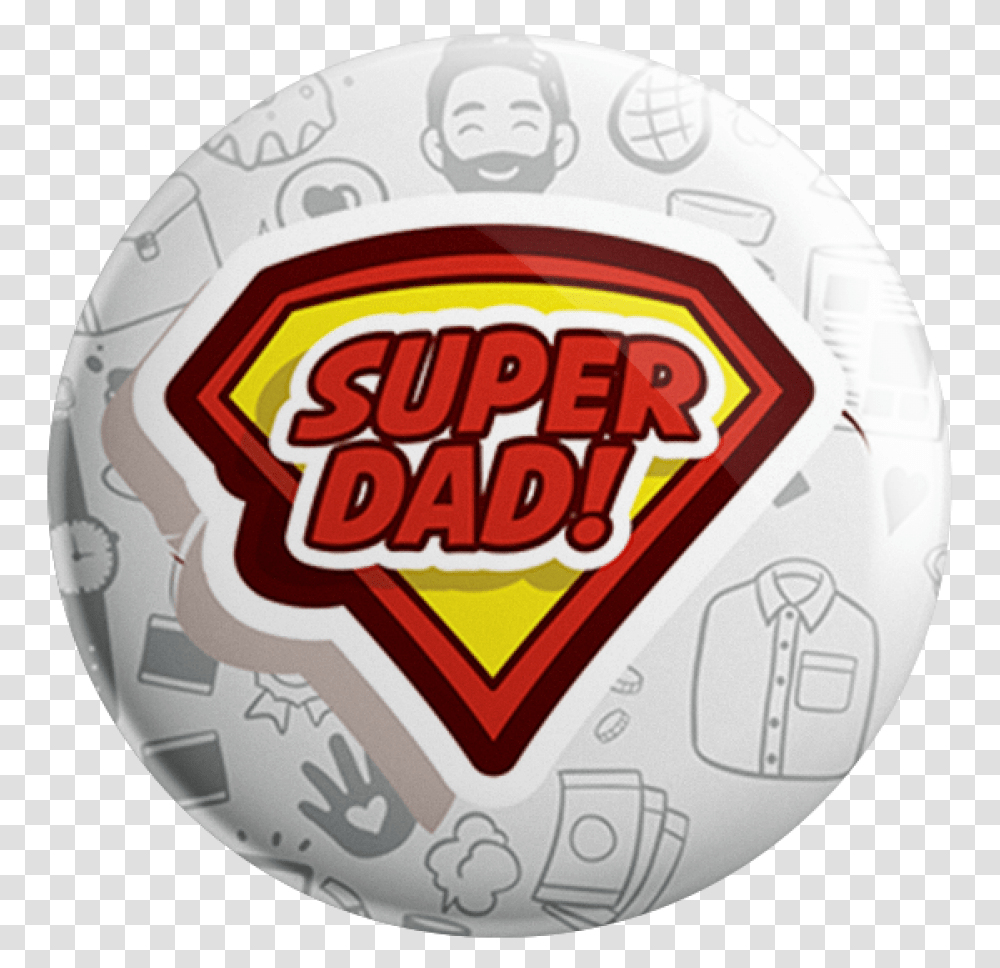 Super Dad Badge Father's Day, Ball, Sport, Sports, Soccer Ball Transparent Png