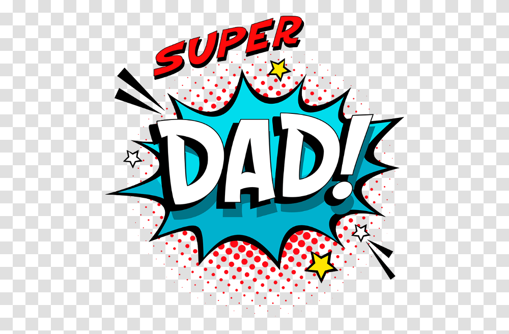 Super Dad Comic Speech Bubble Wtf, Poster, Advertisement Transparent Png