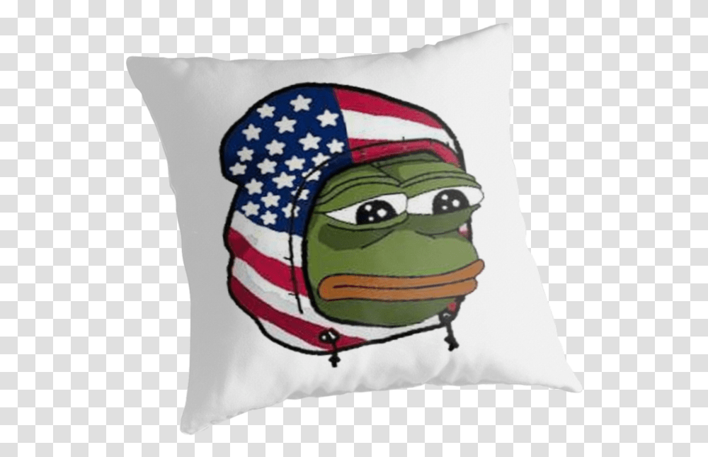 Super Dank Patriotic Edgy Meme American Hoodie Pepe, Pillow, Cushion Transparent Png