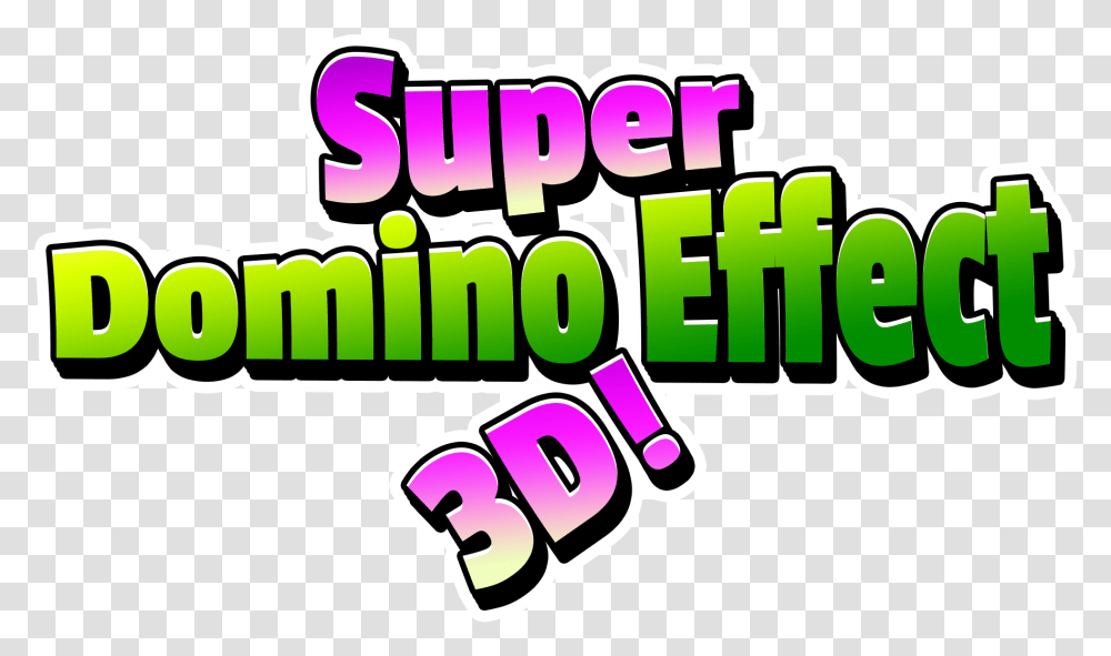 Super Domino Effect 3d Video Game Clipart Full Size Clip Art, Text, Label, Alphabet, Word Transparent Png