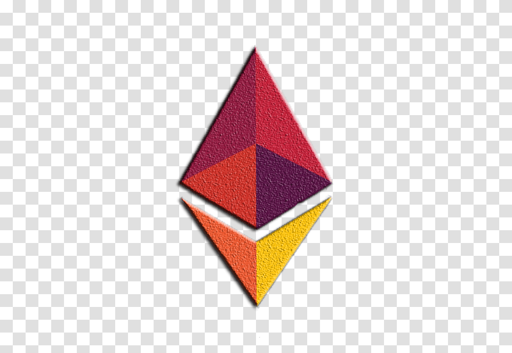 Super Ethereum Logo Sth Logo Bitmoney, Triangle, Rug, Label Transparent Png