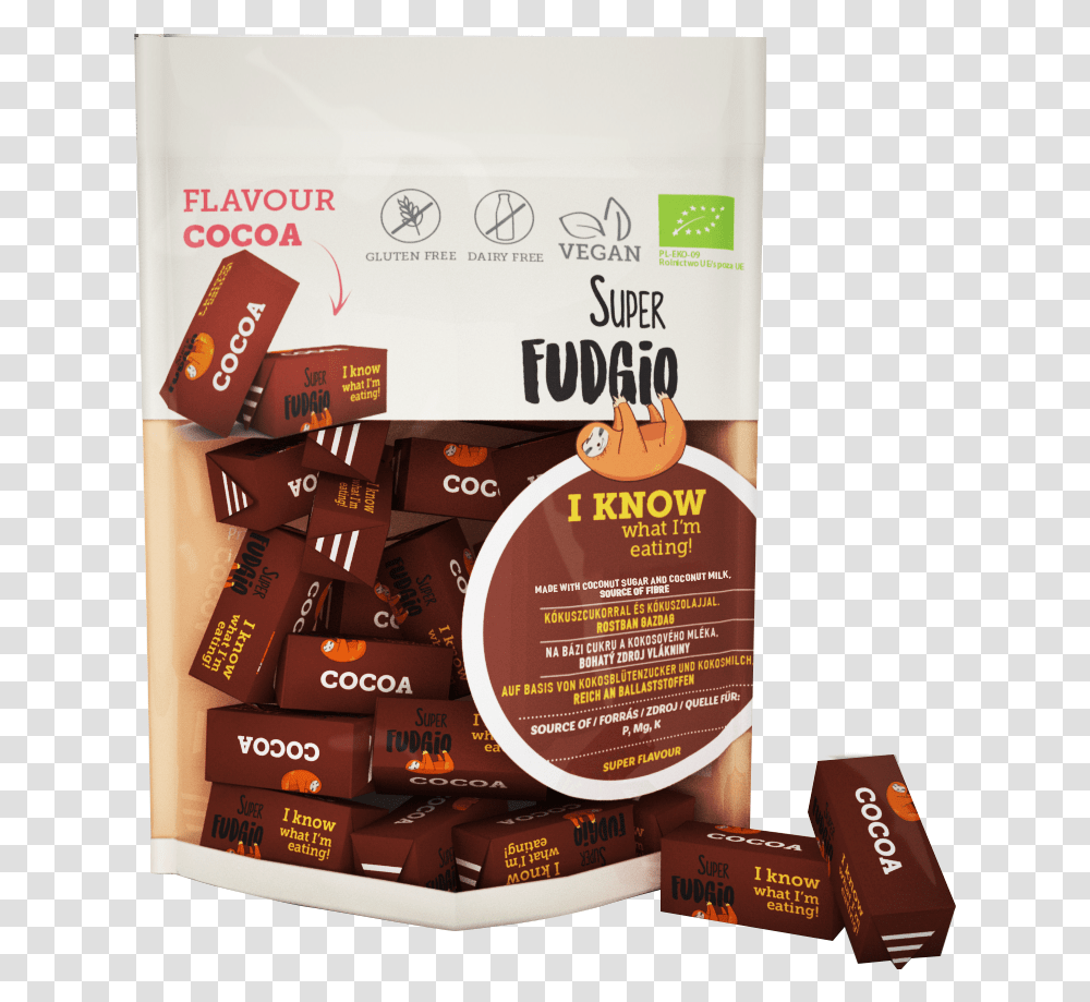 Super Fudgio Chocolate Fudge 150g Caramele Eco, Flyer, Poster, Paper, Advertisement Transparent Png