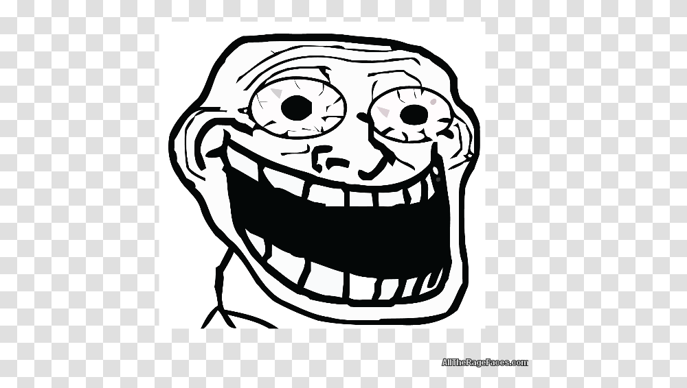 Super Funny Troll Face, Stencil, Doodle, Drawing Transparent Png