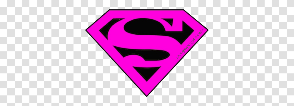 Super Girl Logo Pink Pink Super Girl Logo, Symbol, Trademark, Label, Text Transparent Png