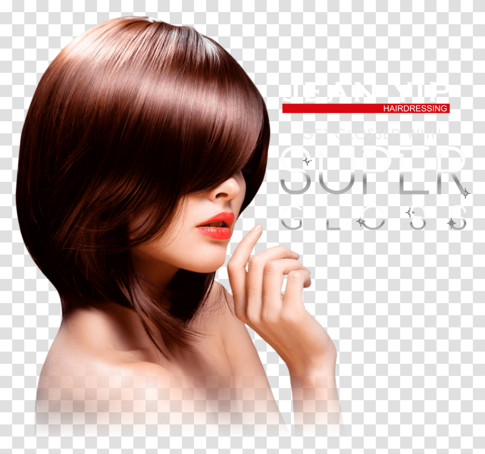 Super Gloss - Jean Yip Group Directions Pot Poppy Red, Person, Female, Face, Hair Transparent Png