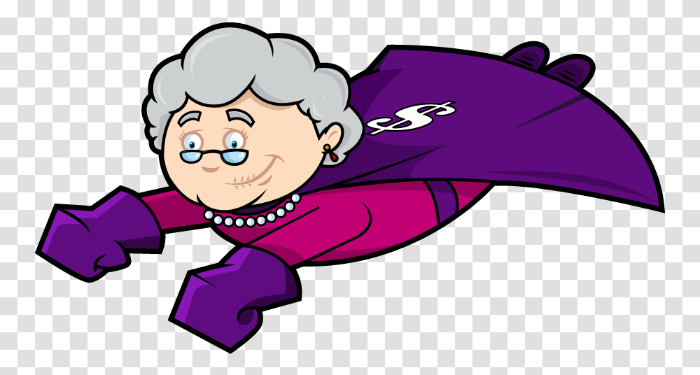 Super Grandma Cartoon Clipart Super Grandmother, Face, Outdoors, Sphere, Elf Transparent Png