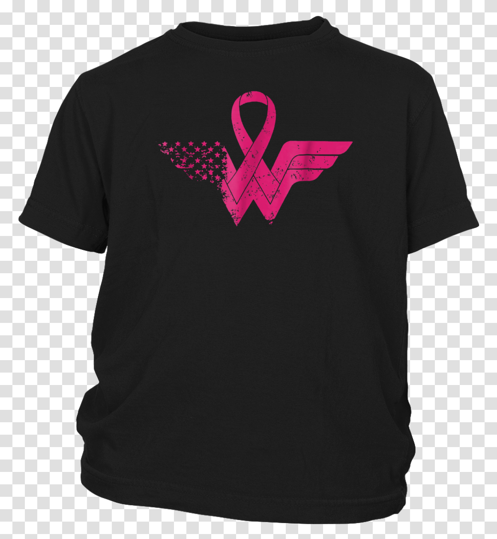 Super Hero Breast Cancer Awareness With Pink Ribbon Active Shirt, Apparel, Sleeve, T-Shirt Transparent Png