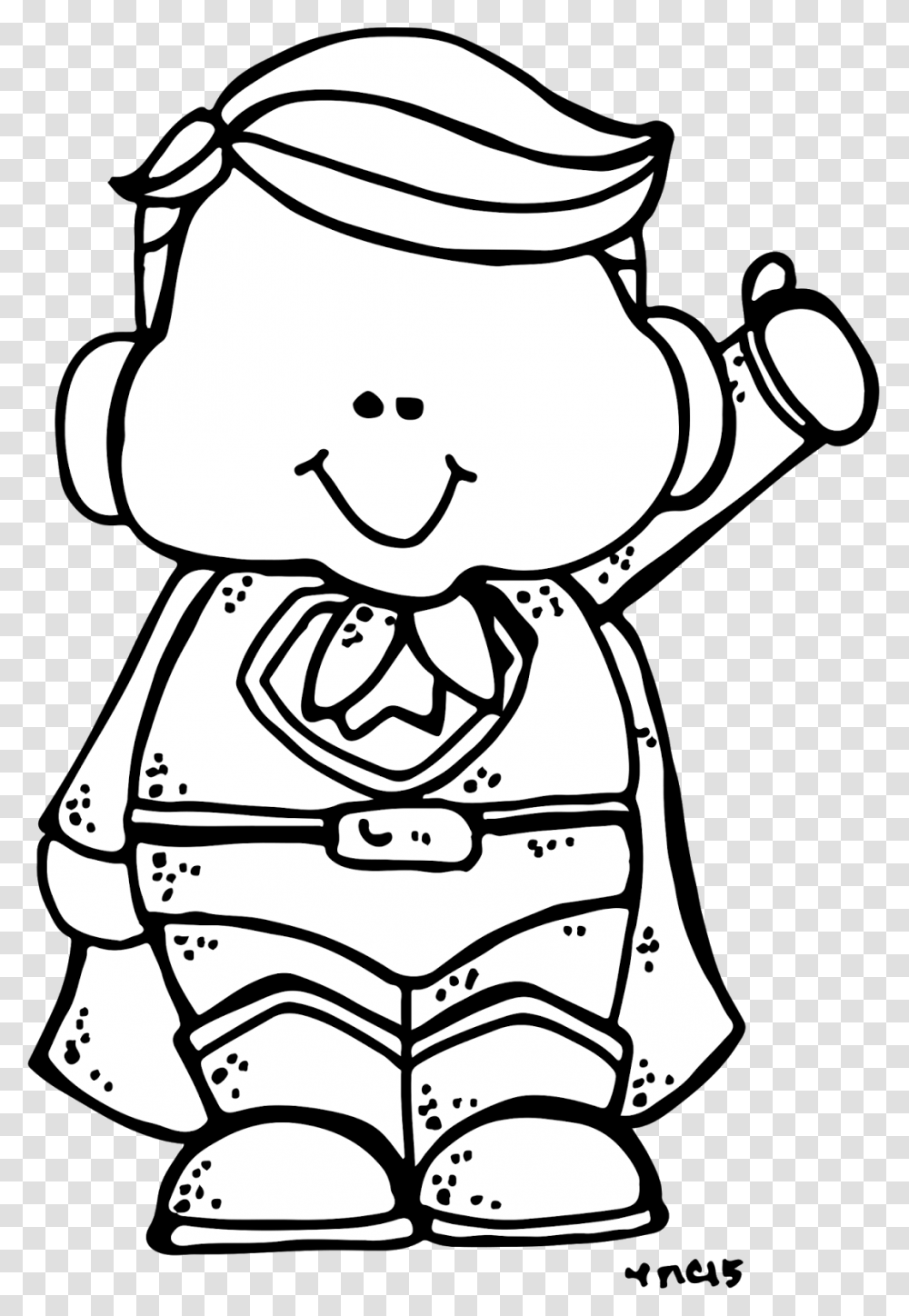 Super Hero Clipart Black And White, Stencil, Snowman, Outdoors, Nature Transparent Png