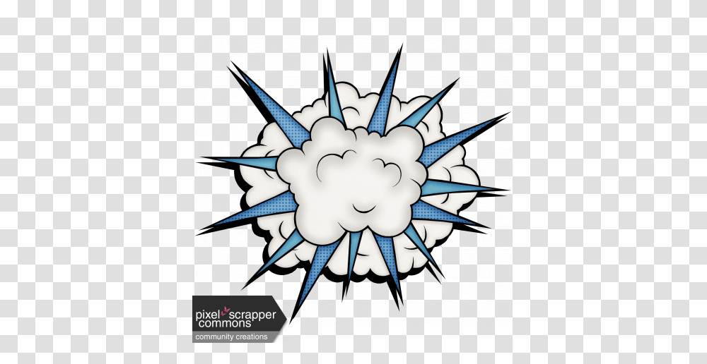 Super Hero Exploding Cloud With Light Beam Graphic, Compass, Flag, Toy Transparent Png