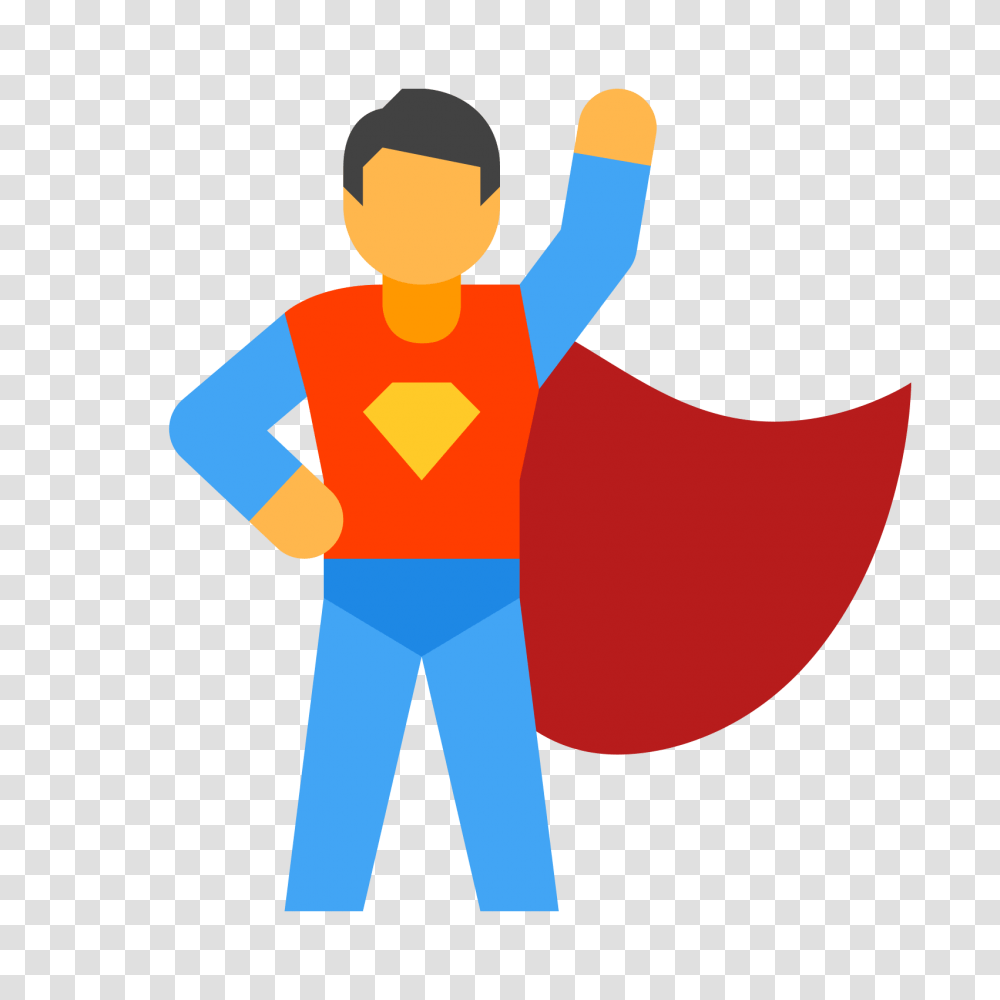 Super Hero Male, Standing, Hand Transparent Png