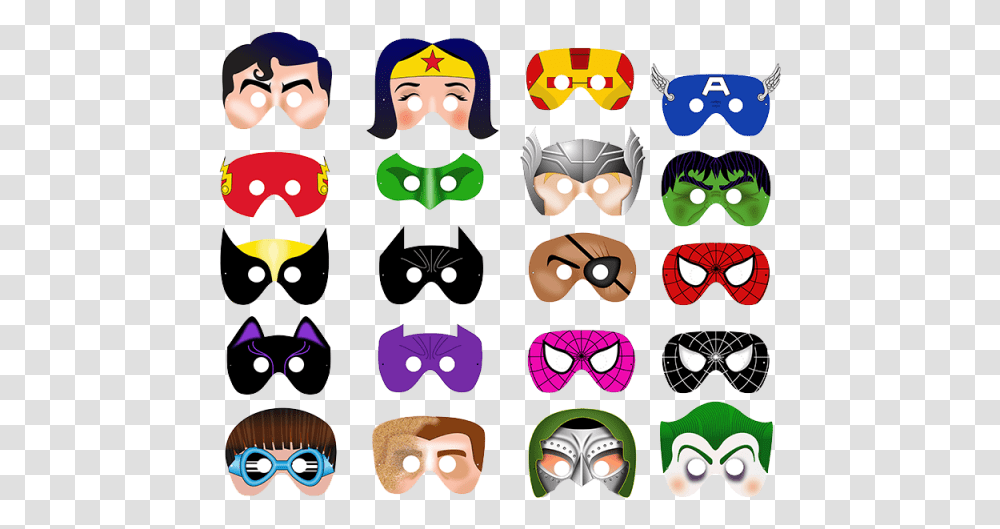Super Hero Mask Craft, Photo Booth, Poster, Advertisement, Mustache Transparent Png